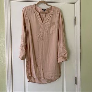 Express Blush Long Sleeve Tunic Dress
